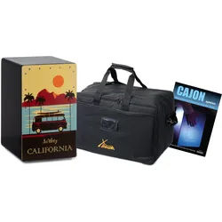 XDrum Design Series Cajon "California" Set inkl. Tasche + Schule