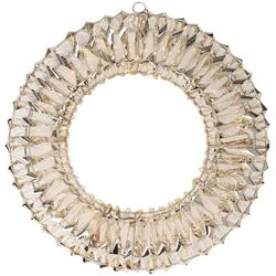 Home Styling Collection Weihnacht Kranz , Metall , 8x38x38 cm , Dekoration, Weihnachtsdekoration