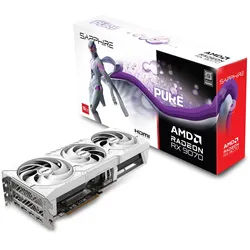 SAPPHIRE PURE AMD RADEON RX 9070 GAMING OC Grafikkarte - 16GB GDDR6, 2x HDMI, 2x DP