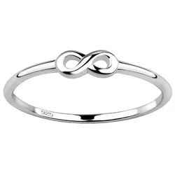 Order & Smile Schmuck Silberring Ring Infinity aus Silber 925 silberfarben 55