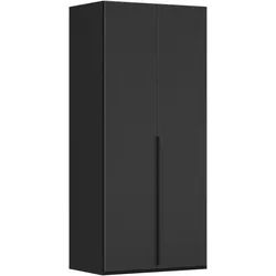 LeGer Home by Lena Gercke Kleiderschrank Schrank Garderobe Ankleide Schlafzimmer Flur SERINA Eyecatcher (3 verschiedene Ausstattungen BASIC/CLASSIC/PREMIUM (inkl. SOFT-CLOSE) in 6 Breiten (101 - 401 cm) mit Front Glas oder Dekor MADE IN GERMANY schwarz 101 cm x 223 cm x 61 cm