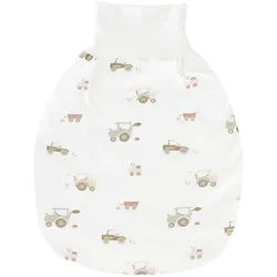 Träumeland Strampelsack , Multicolor , Naturmaterialien , Traktor , 52x40 cm , Oeko-Tex® Standard 100 , Schlafen, Babybettausstattung, Babyschlafsäcke