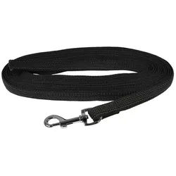EQuest Schleppleine Gummierte Schleppleine für Hunde, ohne Handschlaufe, 8 m, schwarz, 100% Polypropylen schwarz