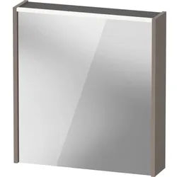 Duravit D-Code Spiegelschrank DC7105L43430000 650x700 mm, Basalt Matt, mit Beleuchtung und Steckdose