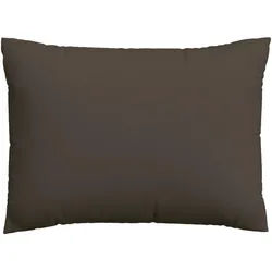 Schlafgut Kopfpolsterbezug , Dunkelbraun , Textil , Uni , 70x90 cm , Grüner Punkt, Textiles Vertrauen - Oeko-Tex®, AZO-frei, Oeko-Tex® Made IN Green , bügelleicht, bügelfrei , Heimtextilien, Bezüge, Polsterbezüge