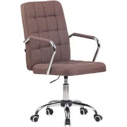 CLP Drehstuhl Stoff braun , Braun , Metall , 56x93x60 cm , Büromöbel, Bürostühle, Drehstühle