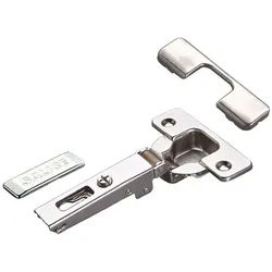 Salice Möbelbeschlag 2 Stück Salice Topfband Serie 200 S200 110° Bohrbild T52 Nic (2 St), Bohrbild T52 Nickel matt MPL Langloch H3 Schrankscharnier silberfarben
