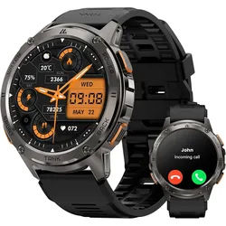 KOSPET TANK T3 Smartwatch (3,6 cm, android ios), Herren Outdoor Smartwatch mit GPS Sportfunktionen schwarz