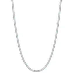 Hey Happiness Schlangenkette aus Edelstahl, 46-53,5 cm verstellbar, Herren Snake Halskette, Wasserfeste Herren Kette silberfarben