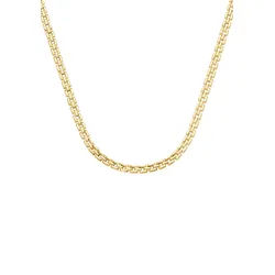 Kette ohne Anhänger FIRETTI "Schmuck Geschenk Silber 925 Halsschmuck Halskette Gliederkette", gold (gelbgoldfarben), Halsketten, Damen, Silber 925 (Sterlingsilber), L: 45 B: 1,4mm, B:1,4mm