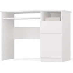 Raumhirsch Furniture Schreibtisch Weiß 98/75/51 , Holzwerkstoff , Rechteckig , 98x75x51 cm , Büromöbel, Schreibtische, Schreibtische