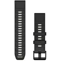 Garmin - Quickfit (22mm) Watch Band - Uhrenarmband - Silikon - Farbe: Black/Pebble Gray