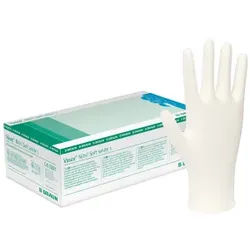 B. Braun Vasco® Nitril Soft white Einmalhandschuhe, Untersuchungshandschuh, puderfrei, unsteril, latexfrei, 200er-Packung, 1 Karton = 10 Packungen à 200 Stück = 2000 Stück, Größe L