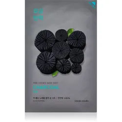 Holika Holika Pure Essence Charcoal Reinigende Tuchmaske mit Aktivkohle 23 ml