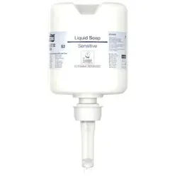 Tork Sensitive Flüssigseife Mini, rückfettend, S2, Parfümfreie Handseife für trockene und empfindliche Haut, 1 Karton = 8 Flakons à 475 ml