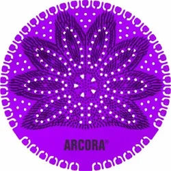 Arcora Duft Urinalsieb Maxi, Ø 17 cm, Urinaleinsatz für alle gängigen Urinale, Duft: Cherry, Farbe: Lila