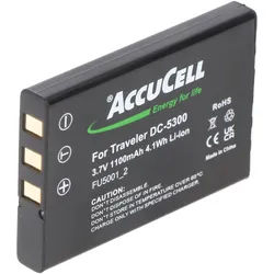 AccuCell Akku passend für Casio QV-R3, QV-R4, LI-20B
