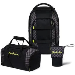 Satch Schulrucksack Pack (3tlg., inkl. Pencil Slider und Sporttasche)