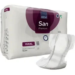 ABENA® San Premium Bariatric Inkontinenzeinlagen, Größe 11/XXL, Geformte Einlage mit Nässeindikator, 1 Packung = 16 Stück