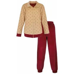 Irresistible Hausanzug Damen Nikki Homewearanzug (2 tlg) Modisches Design beige|rot M