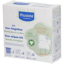 Mustela® Bio-Baumwoll Reinigungstücher mit Waschnetz