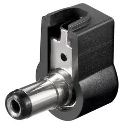 Goobay DC-Stecker, abgewinkelt - Bohrung 2,1 mm x 5,5 mm