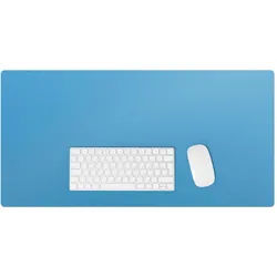 Wallfluent Schreibtischunterlage 90x45 cm Blau , Kunststoff , 45x1.6x90 cm , Büromöbel, Schreibtische, Schreibtischzubehör