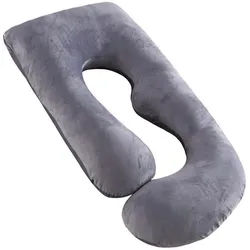 Momcozy Stillkissen , Grau , Textil , Füllung: Baumwollfüllung,Baumwollfüllung, Seide , 50x150x50 cm , Bezug abnehmbar, Bezug waschbar, schadstoffgeprüft, mit Reißverschluss , Füttern, Stillen, Stillkissen