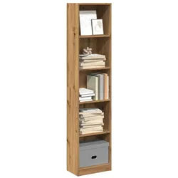 vidaXL Regal NA Bücherregal Artisan-Eiche 40x24x176 cm Spanplatte braun
