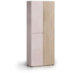 Home affaire Schuhschrank LADY, Schuhkommode,Schuhmöbel,Schuhablage,Schuhregal 10 Einlegeböden,12 Fächer,ca. 36 Paar Schuhe-Maße: B/T/H:80x34x200 cm braun