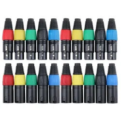Pronomic Steckerset XLR-Female/Male 2x10Stk. color