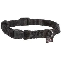 TRIXIE Classic Halsband, XS–S: 22–35 cm / 10 mm, schwarz