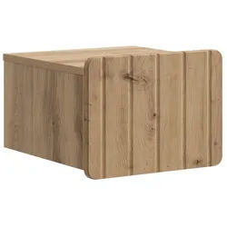 vidaXL Nachttisch 33 x 34,5 x 24 cm Nachttisch hängend Nachtschrank Nachtkommode Artisan braun