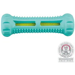 TRIXIE Denta Fun Knochen, Minzgeschmack, Naturgummi, 14 cm