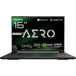 Gigabyte AERO X16 2WHA3DEC65AP Gaming-Notebook (40.64 cm/16 Zoll, AMD Ryzen AI 9 HX 370, RTX 5070, 32 GB, 16000 GB SSD, 32 GB RAM) grau
