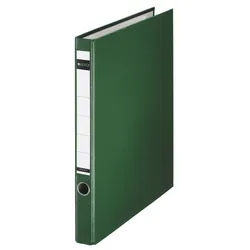 Leitz 1014-00-55 1014 Ringordner, A4, PP, 2 Ringe, 35 mm, grün