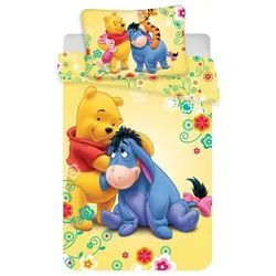 Disney Kinderbettwäsche Disney Winnie Puuh Eeyore Kinderbettwäsche 100x135 gelb