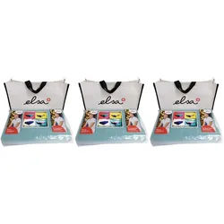 Elsa Nackenkissen 50 x 11 cm Bezug Velours Hellblau