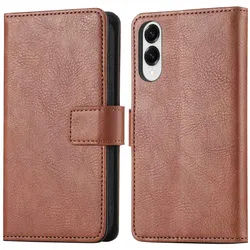 Samsung Galaxy S25 Edge Hülle - Kunstleder - imoshion Klapphülle - Handyhülle Braun