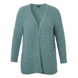 VIA APPIA DUE Cardigan in weicher, warmer Bouclé-Qualität grün 54