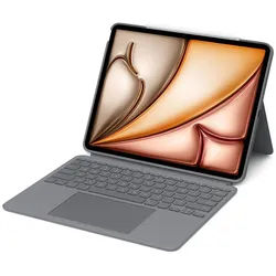 Logitech Logitech Combo Touch Keyboard Case für 13" iPad Air (M2), Grau Tablet-Tastatur