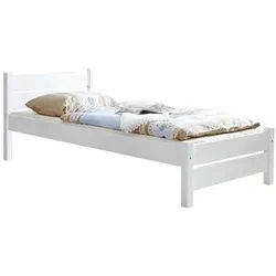 Bett 'Bora', aus Kiefer, weiß
