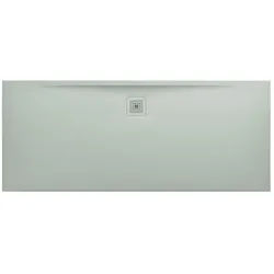 LAUFEN Pro Duschwanne H2149580770001 Marbond Ablauf lange Seite hellgrau
