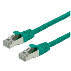 VALUE Patchkabel Cat.6 (Class E) S/FTP (PiMF), LSOH LAN-Kabel, RJ-45 Männlich (Stecker), RJ-45 Männlich (Stecker) (1000.0 cm) grün