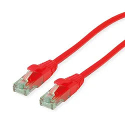 ROLINE RECYCLED MATERIAL ROLINE RM Patchkabel Cat.6A UTP, rot, 0,3 m
