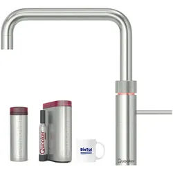 QUOOKER Wassersprudler Quooker Wasserhahn mit PRO3 Heißwasser & CUBE für Sprudelwasser Wasser, (4-tlg), mit BieTal Trinktasse