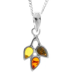 OSTSEE-SCHMUCK Kette mit Anhänger Ostsee-Schmuck Kette mit Anhänger Greta Kette mit Anhänger Greta (2-tlg) silberfarben 40 cm