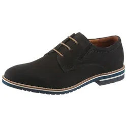 Salamander Schnürschuh Schnürer, Business Schuh, Halbschuh mit Blockabsatz blau 42 EU