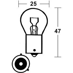 Glühlampe PY21W SilverStyle 12V 21W BAU15s, silber