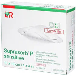 Suprasorb P sensitive border lite 10 x 10 cm